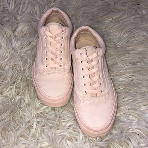 Women’s Vans Mono Canvas Old Skool, Pastel Pink